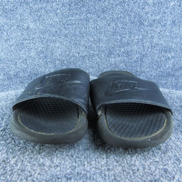 Nike Men Slide Sandals Size 8 Medium Black Synthetic Slip On - Picture 2 of 10